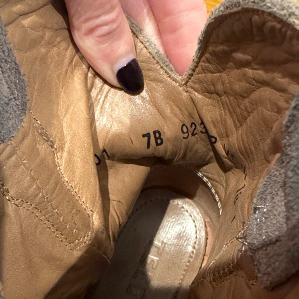Tecovas Brown Suede Heeled Boots - Picture 3 of 5